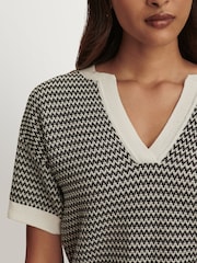 Varley White Cotton True Knit Blouse - Image 5 of 10