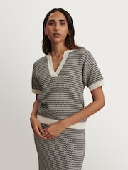 Varley White Cotton True Knit Blouse - Image 8 of 10