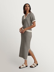 Varley White Cotton True Knit Blouse - Image 9 of 10