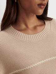 Varley Oat Milk Meryl Stripe Knit Sweater - Image 3 of 9