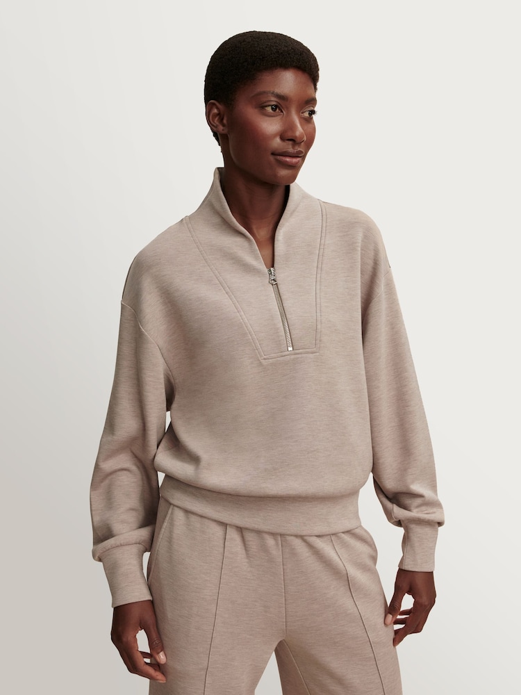 Varley Natural Davidson Sweatshirt - Image 1 of 8 Varley Natural Davidson Sweatshirt - Image 1 of 8