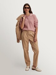 Varley Zephyr Mauve Marlie Polo Knit Sweater - Image 6 of 11