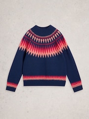 White Stuff Blue Fiona Fairisle Jumper - Image 1 of 2