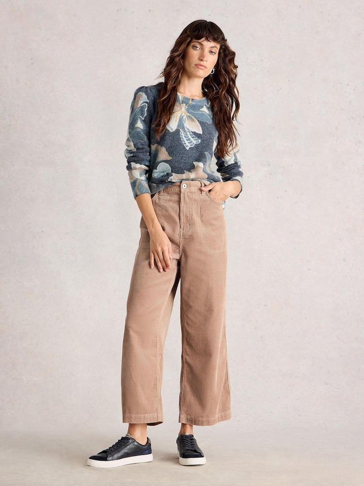 White Stuff Blue Jodie Printed Foil Jumper - Image 1 of 6 White Stuff Blue Jodie Printed Foil Jumper - Image 1 of 6