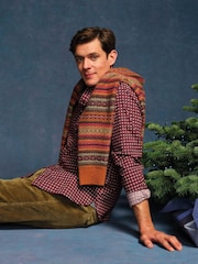 White Stuff Purple Salcombe Star Geo Print Shirt - Image 1 of 7