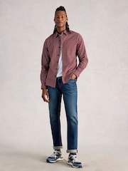 White Stuff Purple Salcombe Star Geo Print Shirt - Image 2 of 7