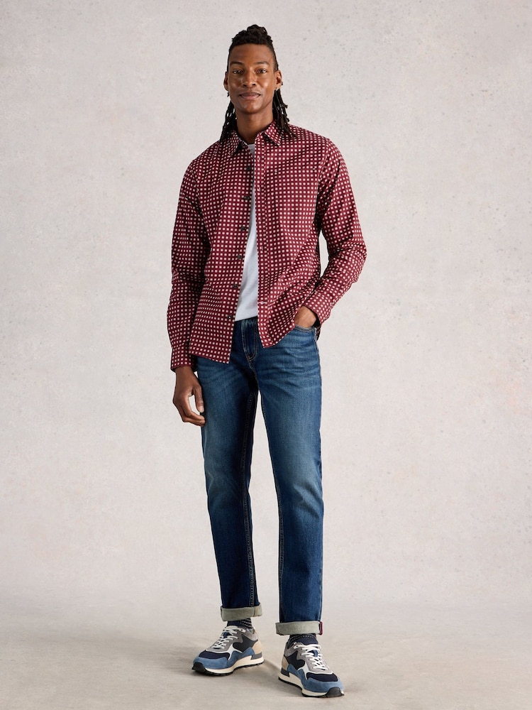 White Stuff Purple Salcombe Star Geo Print Shirt - Image 2 of 7 White Stuff Purple Salcombe Star Geo Print Shirt - Image 2 of 7