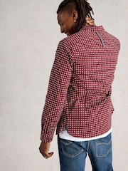 White Stuff Purple Salcombe Star Geo Print Shirt - Image 4 of 7