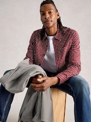 White Stuff Purple Salcombe Star Geo Print Shirt - Image 5 of 7