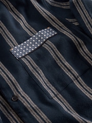 White Stuff Blue Moorland Flannel Pyjamas Top - Image 6 of 6