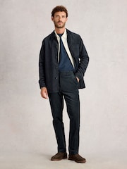 White Stuff Grey Herringbone Trousers - Image 4 of 6