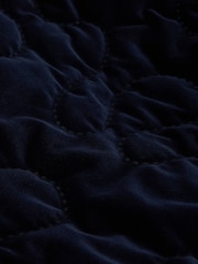 White Stuff Blue Gigi Velvet Quilted Gilet - Image 6 of 6