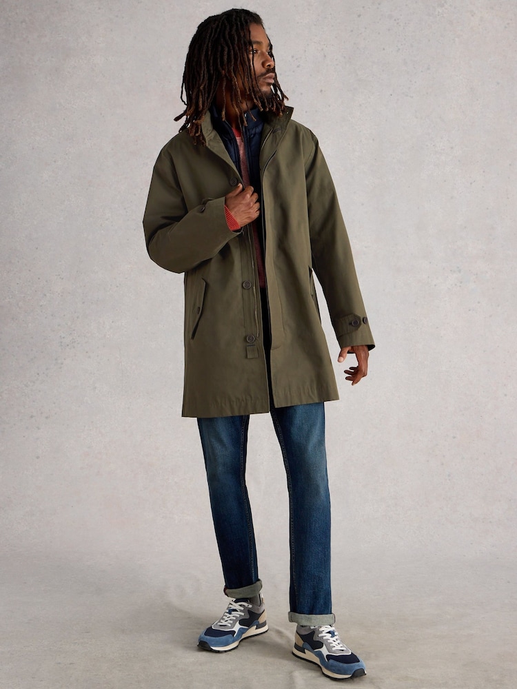 White Stuff Green Commuter Mac Coats - Image 1 of 6