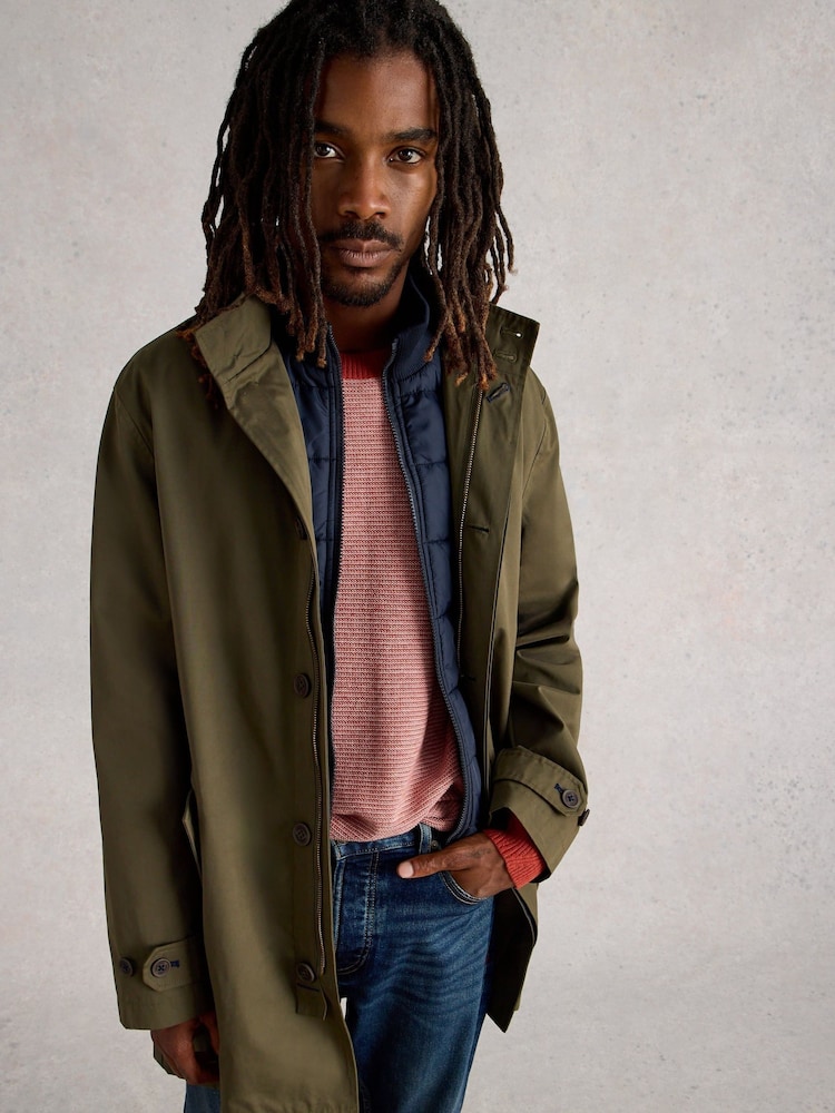 White Stuff Green Commuter Mac Coats - Image 2 of 6