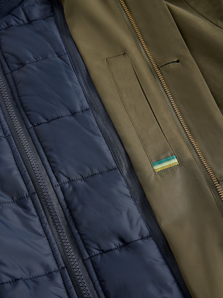 White Stuff Green Commuter Mac Coats - Image 6 of 6