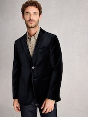 White Stuff Blue Velvet Blazer - Image 3 of 6