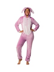 Character Pink Lilo And Stitch Ladies Onesie - Image 1 of 11