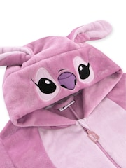 Character Pink Lilo And Stitch Ladies Onesie - Image 9 of 11