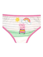 Character Pink Peppa Pig Rainbow Underwears 5 Pack - Image 3 of 5