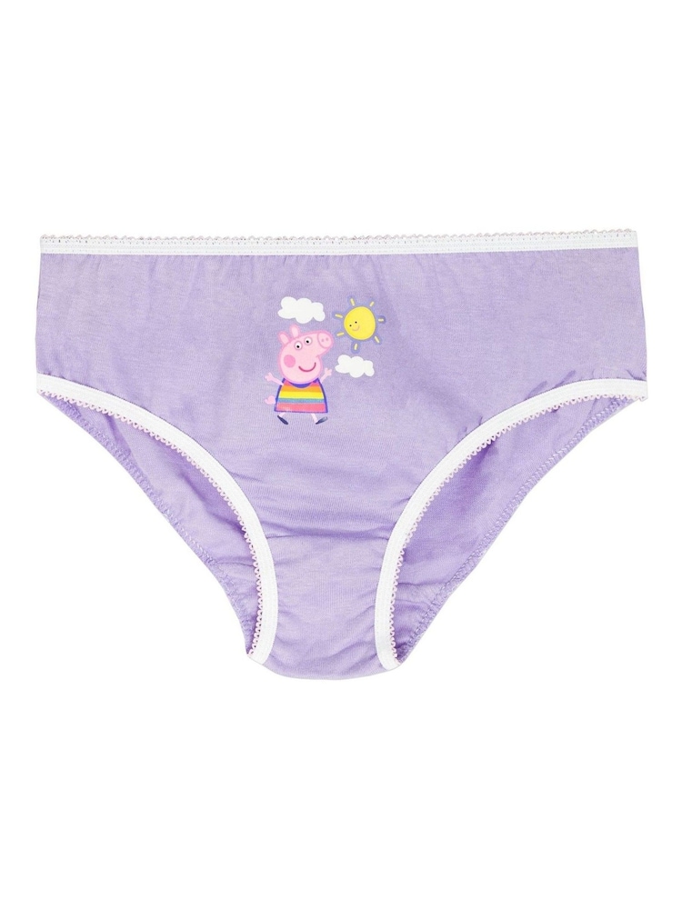 Character Pink Peppa Pig Rainbow Underwears 5 Pack - Image 5 of 5