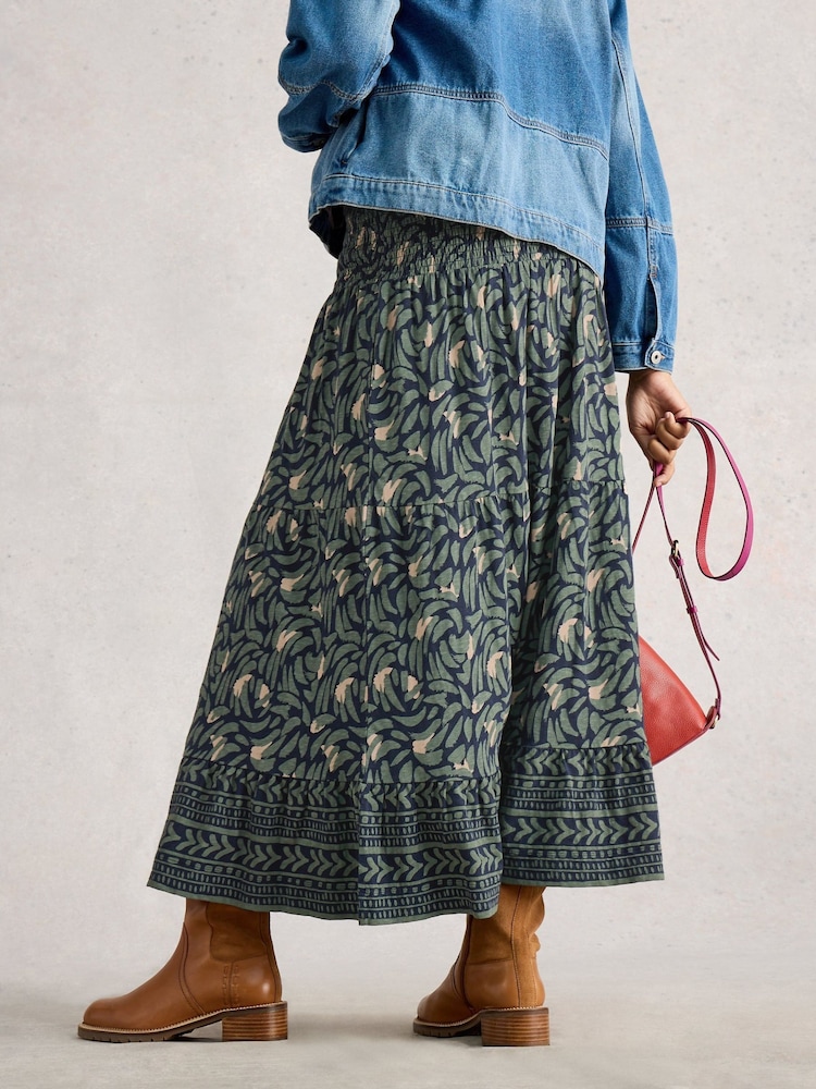 White Stuff Blue Marissa Jersey Maxi Skirt - Image 2 of 6 White Stuff Blue Marissa Jersey Maxi Skirt - Image 2 of 6