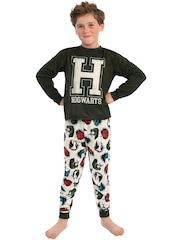 Character Green Harry Potter Hogwarts Long Sleeve Pyjamas - Image 7 of 12