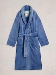 White Stuff Blue Clover Dressing Gown - Image 5 of 6