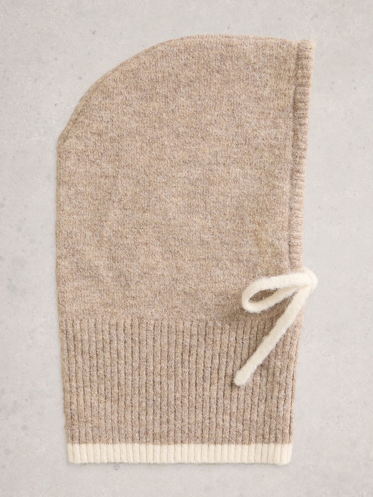 Natural - White Stuff Emma Knitted Hood Hat - Imagen 1 de 2