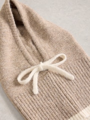 Natural - White Stuff Emma Knitted Hood Hat - Imagen 2 de 2