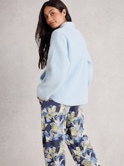 White Stuff Blue Wren Half Zip Jumper - Image 3 of 6