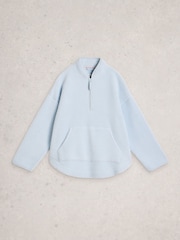 White Stuff Blue Wren Half Zip Jumper - Image 5 of 6