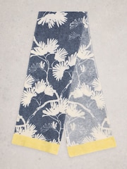 White Stuff Blue Karli Printed Scarf - Image 2 of 3