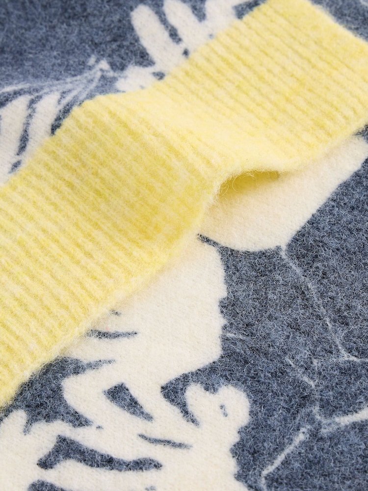 White Stuff Blue Karli Printed Scarf - Image 3 of 3