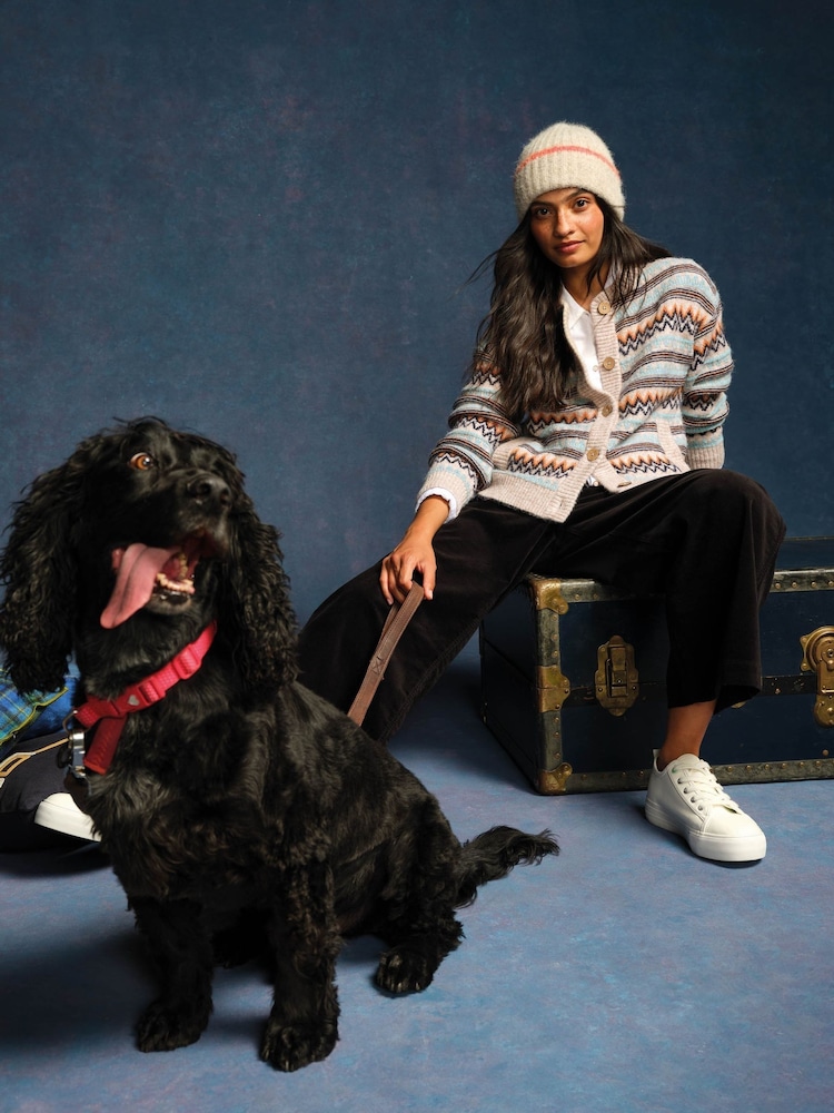 White Stuff Natural Georgina Fairisle Cardigan - Image 1 of 7 White Stuff Natural Georgina Fairisle Cardigan - Image 1 of 7