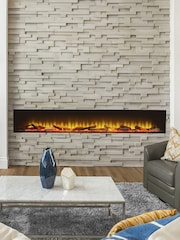 Acantha Black Aspire 200 Fully Inset Media Wall Electric Fire - Image 1 of 4