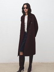 Mango Red Handmade Oversized Wool Coat - Image 1 of 7