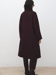 Mango Red Handmade Oversized Wool Coat - Image 4 of 7