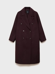 Mango Red Handmade Oversized Wool Coat - Image 6 of 7