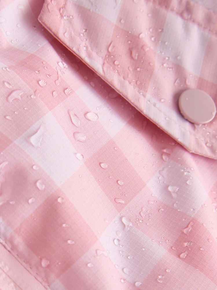 Pink Gingham Check Waterproof Printed Jacket (3-16yrs) - Image 10 of 10 Pink Gingham Check Waterproof Printed Jacket (3-16yrs) - Image 10 of 10