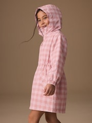 Pink Check Waterproof Printed Jacket (3-16yrs) - Image 3 of 4