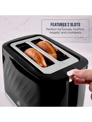 Swan Black Windsor 2 Slice Toaster - Image 3 of 9