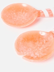 Oliver Bonas Pink Resin Swirl Salad Servers - Image 3 of 4