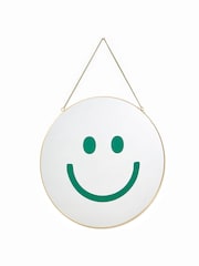 Oliver Bonas Gold Happy Face Hanging Mirror - Image 3 of 3