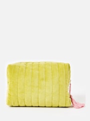 Oliver Bonas Green Velvet Bow Makeup Bag - Image 2 of 6