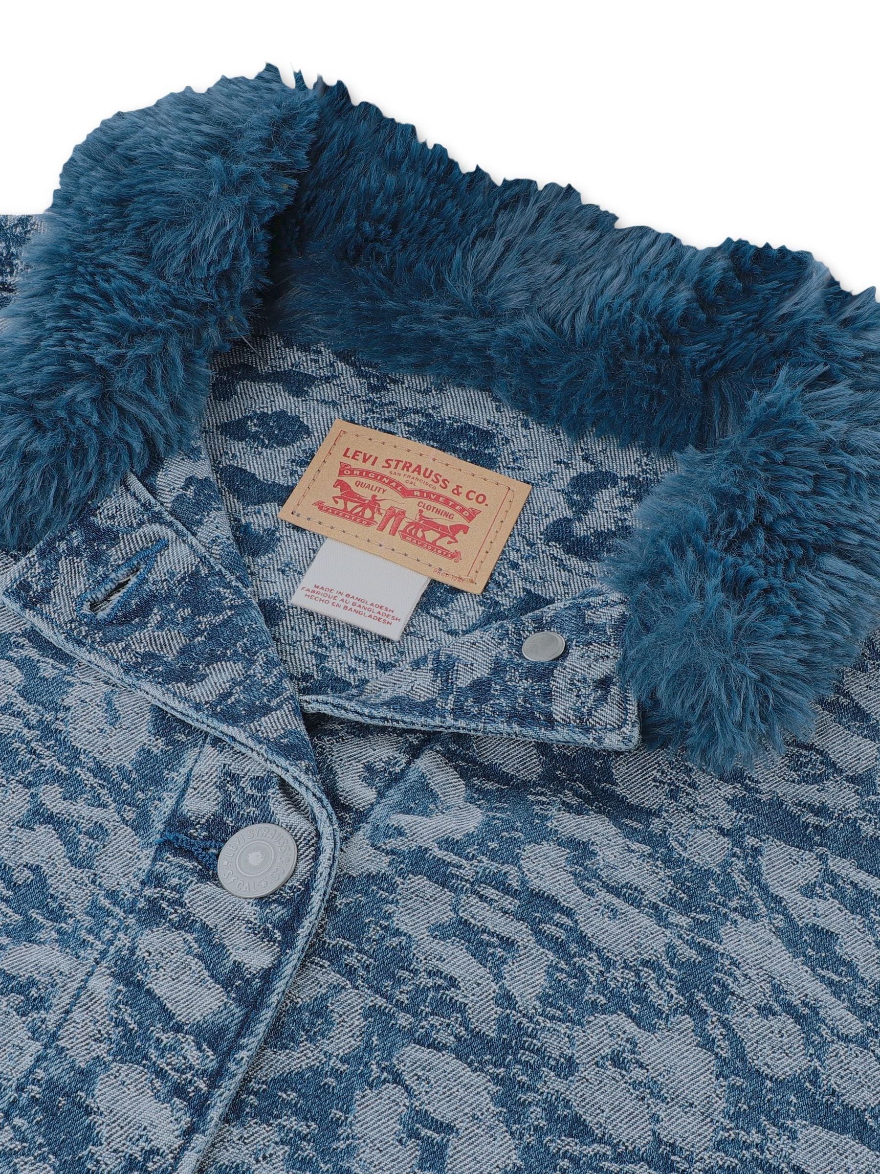 Next：日本 Levi's® ヒョウ柄プリントジャカードデニムジャケット from