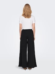 JDY Black Wide Flowy Pull On Trousers - Image 2 of 5