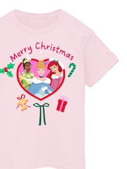 Brands In Pink Disney Princess Merry Christmas T-Shirt - Image 4 of 5