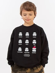 Brands In Black Star Wars Stormtrooper Christmas Mood Sweatshirt - Image 2 of 5