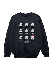 Brands In Black Star Wars Stormtrooper Christmas Mood Sweatshirt - Image 3 of 5