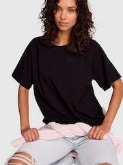 Victoria's Secret Pink Black Cotton T-Shirt - Image 1 of 2